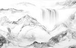 石纹最新款山水画 tif分层