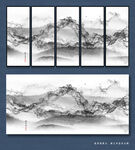 新中式抽象山水画