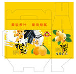 枇杷纸箱包装平面展开图