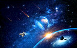 宇宙星空流星