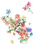 手绘分层花