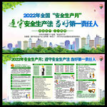 2022年安全月展板