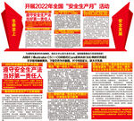 安全生产月主题宣传展板