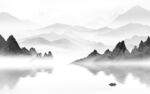 最新高端灰色山水 TiF分层