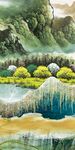 国画高端玄关山水 TIF分层