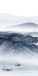 意境新玄关画山水 TIF分层