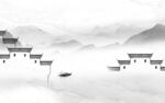 徽派 客厅人气山水 tif分层