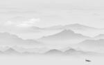 水墨 中式灰色山水 TIF分层