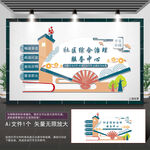 综治中心走廊文化墙