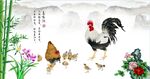 金鸡报晓 鸟鸣涧