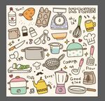 可爱卡通厨房用具