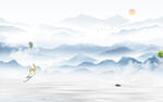 高端高清简约山水 Tif分层