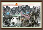 大厅山水画 