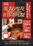 美发沙龙理发店复工海报