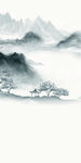 新中式玄关装饰山水 TIF分层