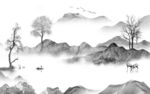高端 中式意境山水 TiF分层