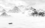 高档山水新中式画 TiF分层