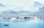 高清装饰山水新画 TiF分层