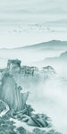蓝色 新玄关无框画 TiF分层