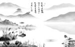 中国风高雅中式山水 Tif分层