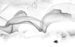 线条灰色画山水图 TiF分层