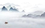 背景墙爆款人气山水 TIf分层
