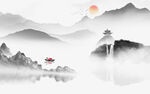 简约意境大气山水 tiF分层