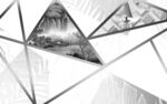 现代 最新款无框画 TIf分层