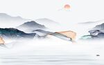 高大上高端简约山水 Tif分层