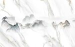 人气 山水鱼肚白画 TIf合层