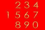 房地产金色倒计时数字