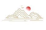 矢量免抠中国风山水古典山纹