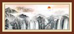 高山流水国画