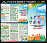 2022年全国节能宣传周三折页