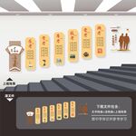 敬老院养老院楼梯楼道文化墙