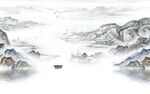 高档 中式现代山水 tif分层