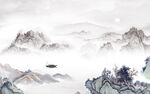 新款 客厅新山水画 Tif分层