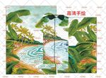 大牌方巾