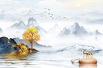 新中式背景墙