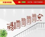 道德讲堂楼梯文化墙