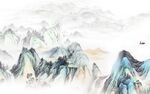 古风客厅大气山水 TIf分层