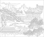 建筑白描