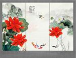 水墨画荷花