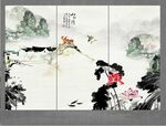中国画荷花