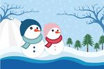 冬季雪人