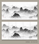 水墨山水装饰画