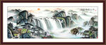 国画山水画江山如画