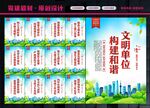 文明单位展板