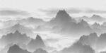 水墨山