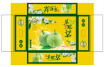翠冠梨水果箱平面展开图